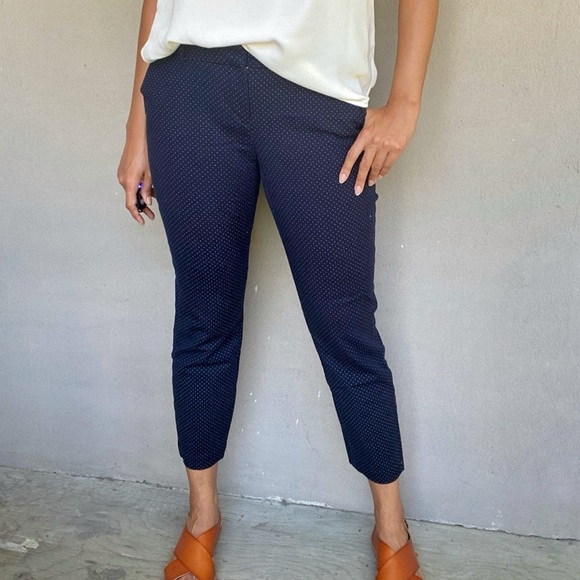 Cropped Polka Dot Dress Pants - Picture 2 of 6